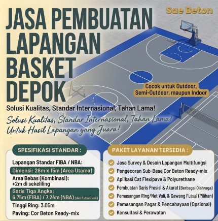 Jasa Pembuatan Lapangan Basket Depok