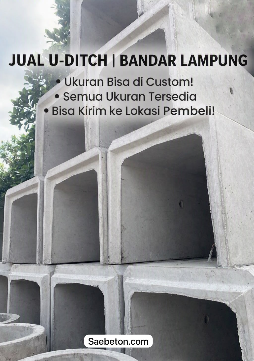 u ditch bandar lampung saebeton Distributor Resmi U Ditch Bandar Lampung