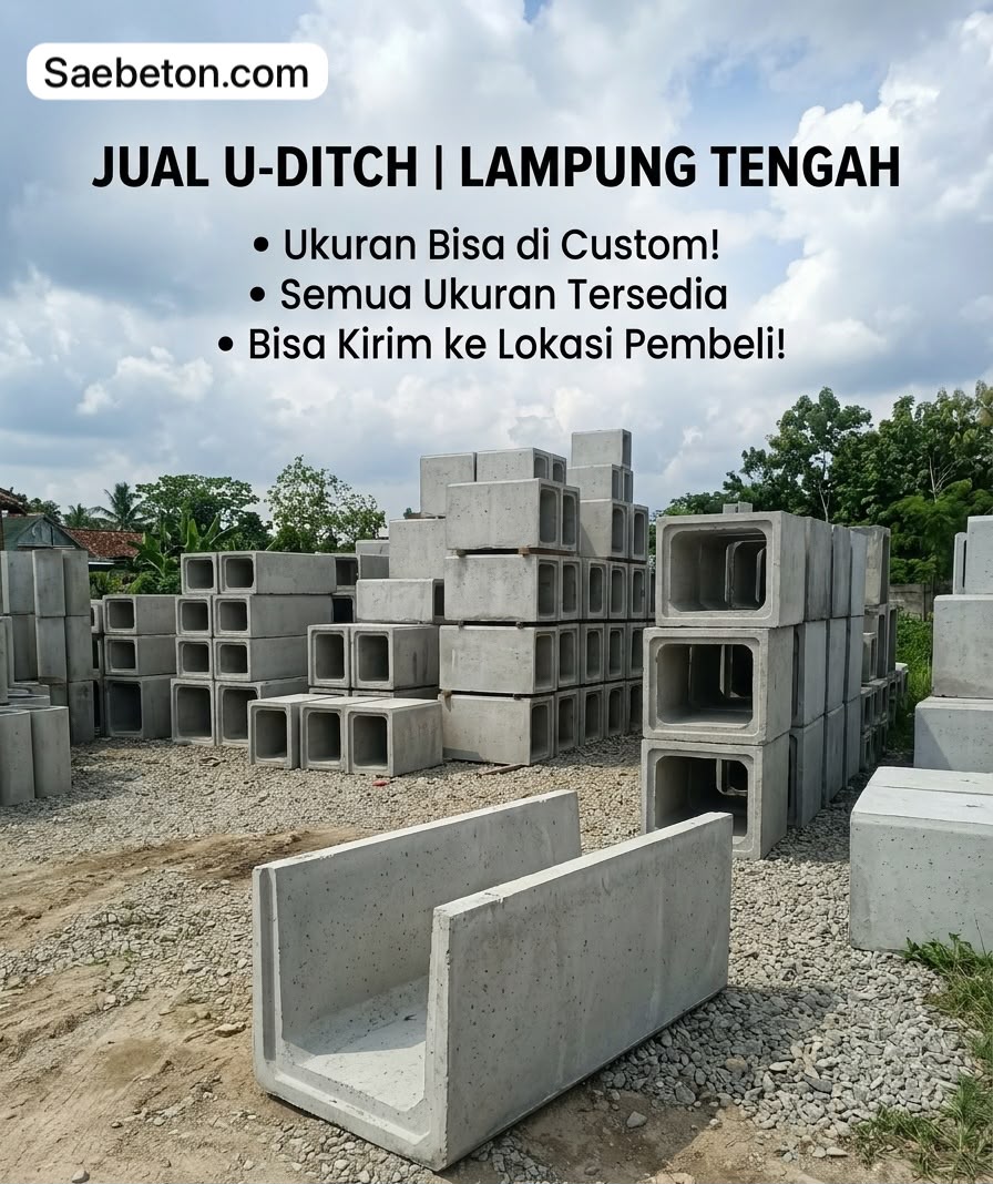 u ditch lampung tengah saebeton.com Jual U Ditch Lampung Tengah